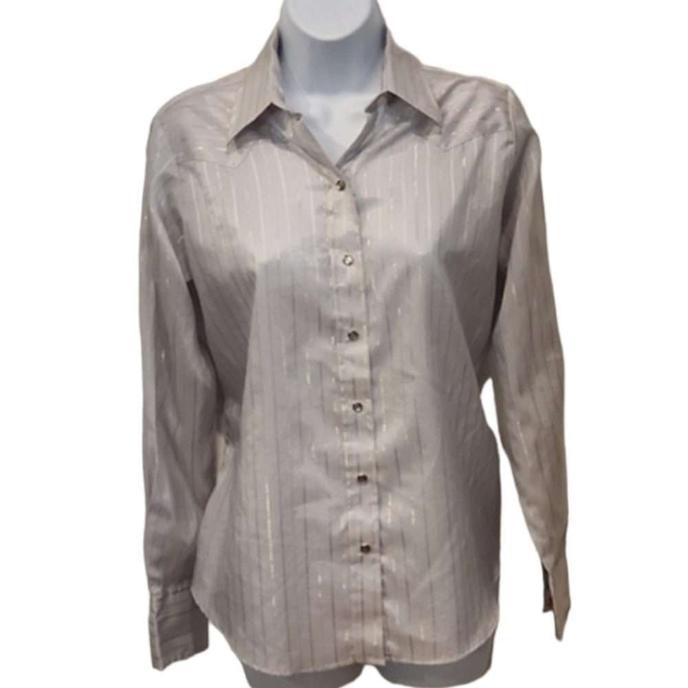 Panhandle Slim Gold Accent Snap Front Top